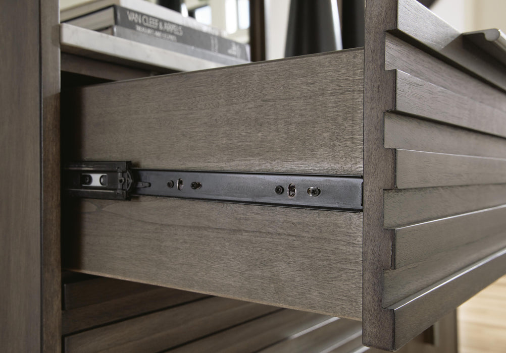 Arkenton Grayish Brown Arkenton Dresser and Mirror
