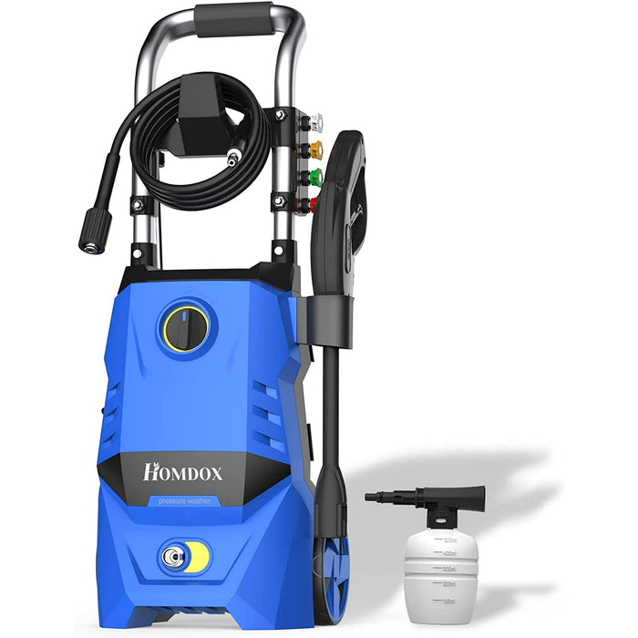 Pressure Washer HD3000 1500W 1.8 Max GPM Powerful Electric Power Washer High Pressure Washer Car Wash Machine with Gimbaled Nozzle Spinner Wheel, for Home/Car/Driveway/Patio Clean - new