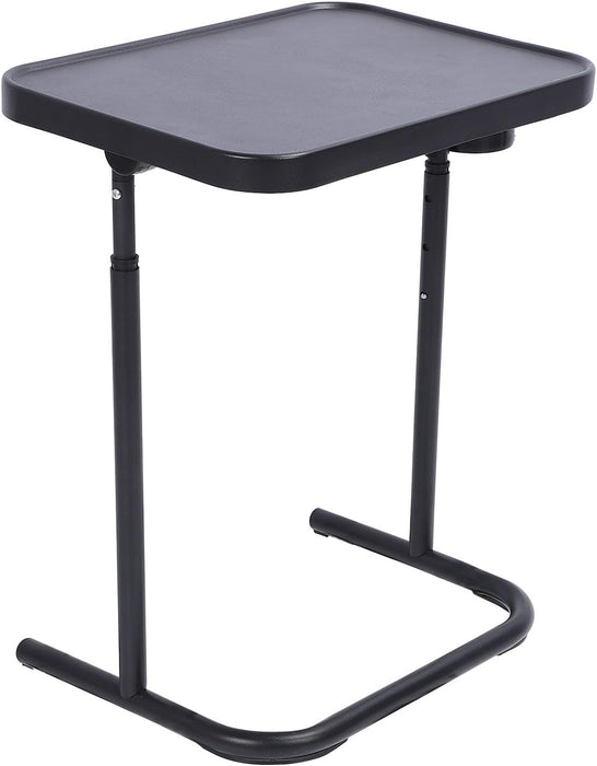 HURRISE Sofa Side End Table Folding TV Dinner Tray Adjustable Height Magnetic Tabletop Bedroom Living Room 18.9x13.78in - new