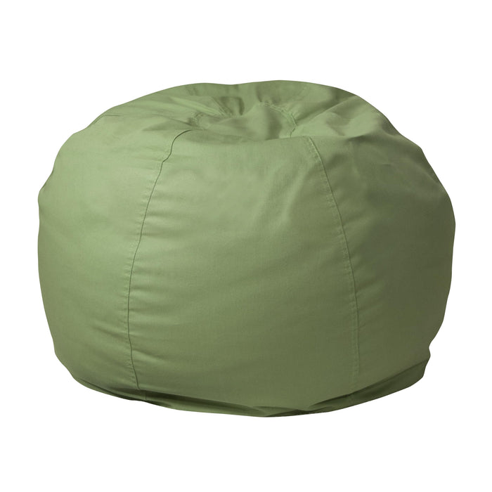 Flash Furniture Dillon Small Bean Bag Chair for Kids and Teens, Foam-Filled Beanbag Chair with Machine Washable Cover, Green - new