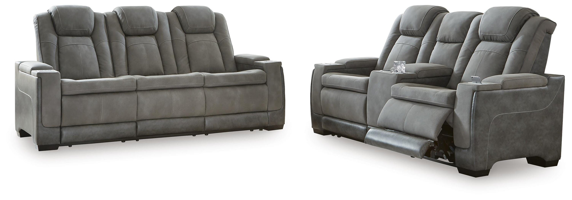 Next-Gen DuraPella Slate Next-Gen DuraPella Sofa and Loveseat