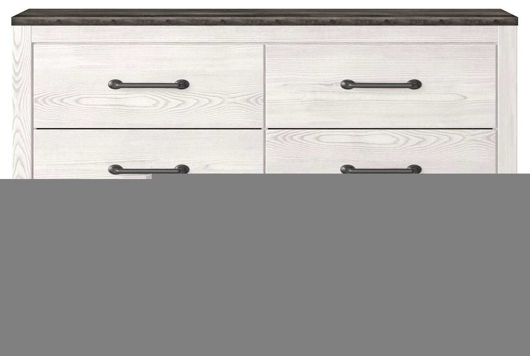 Gerridan White/Gray Six Drawer Dresser