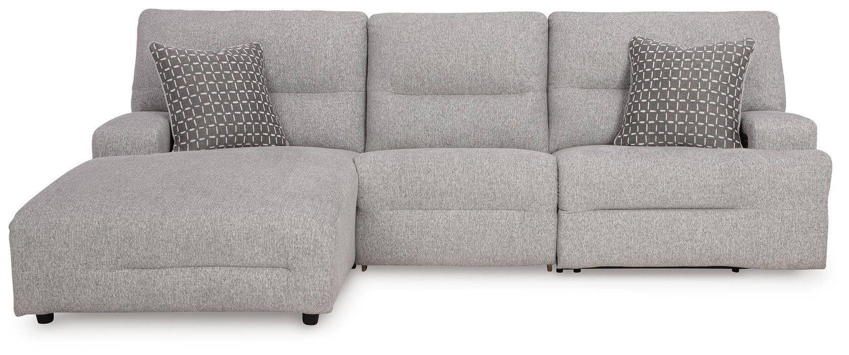 Acklen Place Pewter Acklen Place 3-Piece Power Reclining Sectional