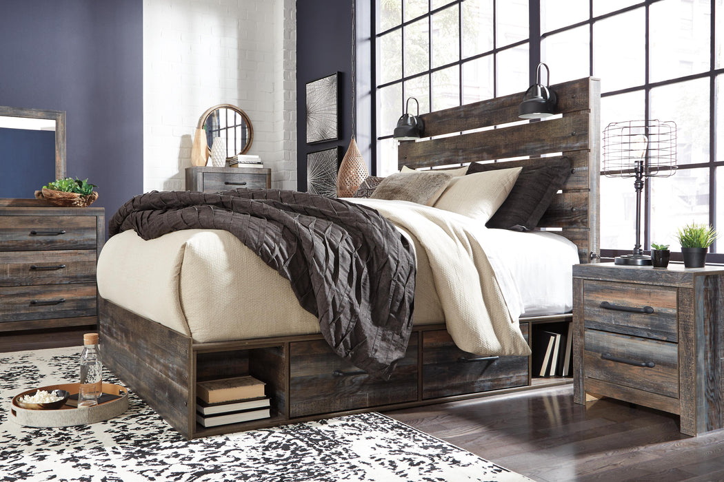Drystan Multi Drystan Queen Panel Bed with 4 Storage Drawers