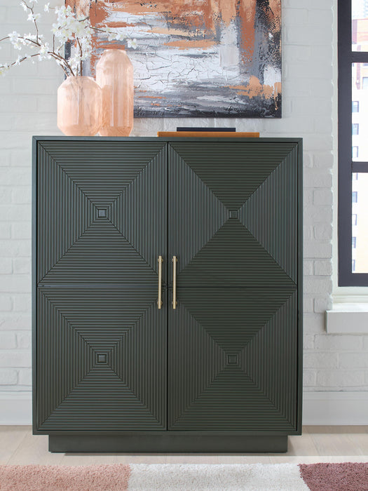 Geirwood Dark Green Accent Cabinet
