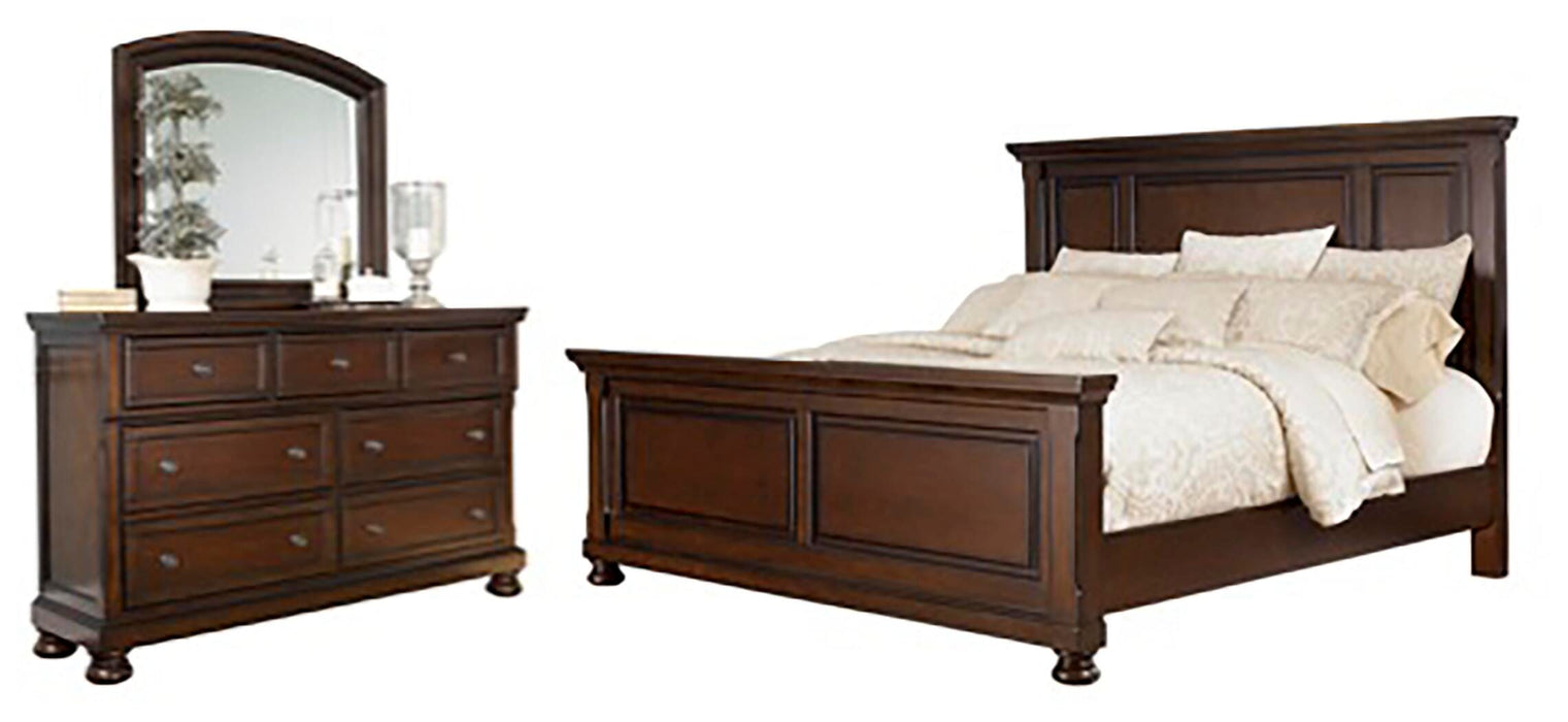 Porter Rustic Brown Panel Bedroom Collection