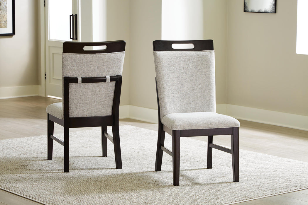 Neymorton Light Gray/Brown Dining UPH Side Chair (Priced Per Item, Must Order 2, 4, 6, or 8)