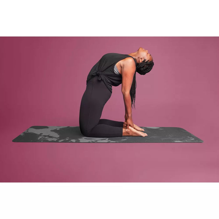 Swirl Print Yoga Mat 5mm Gray - All In Motion™ - open_box