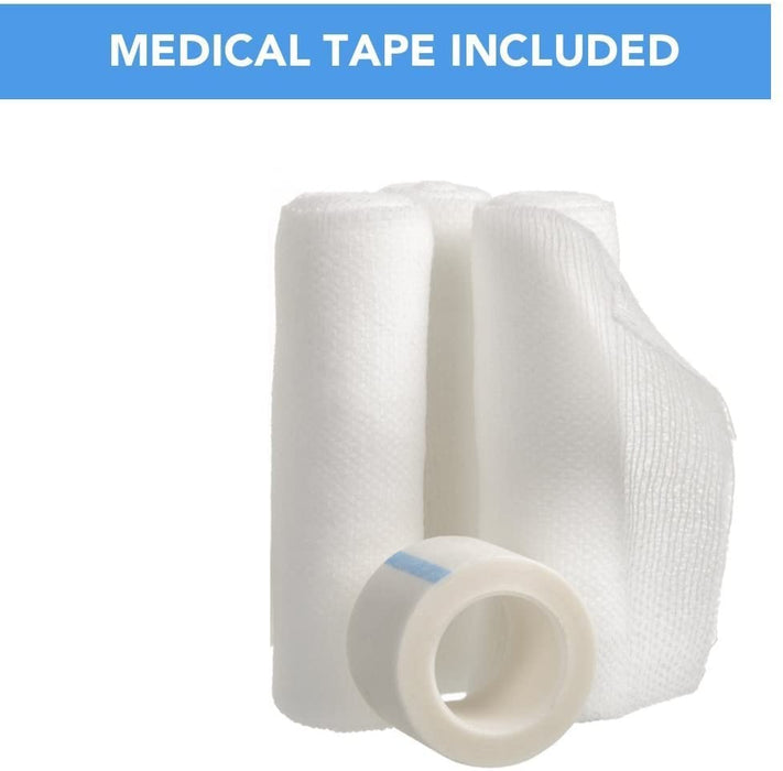 36 Gauze Bandage Rolls with Medical Tape 2 x 4 Yards Stretched Stretch Bandage Roll FDA Approved Medical Grade Sterile First Aid Wound Care Dressing by California Basics - new
