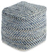 Signature Design Blue Pouf