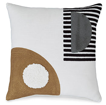 Signature Design Black/White/Honey Pillow (4/CS)