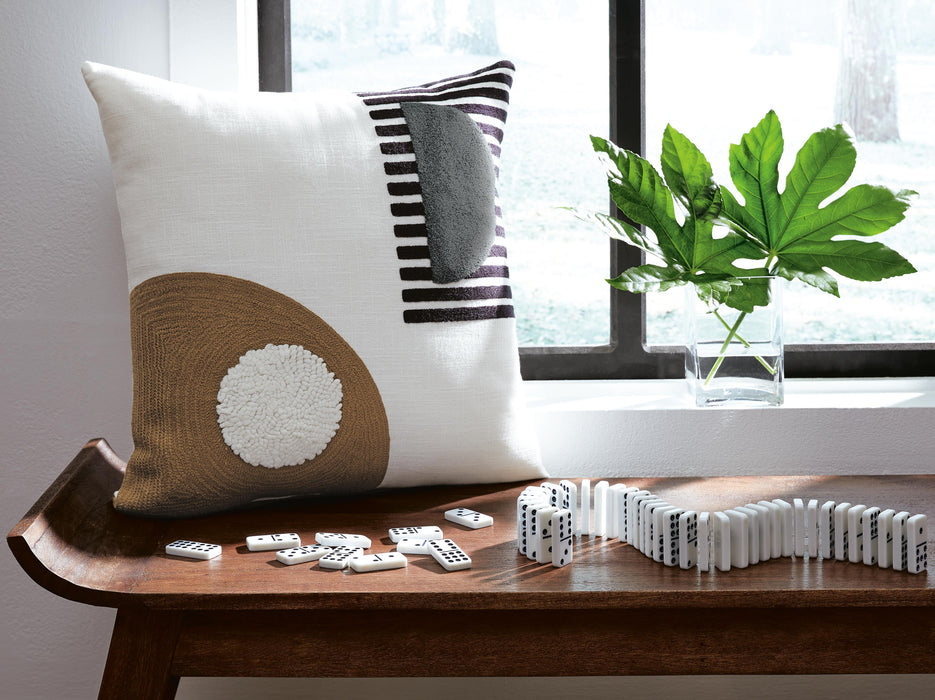 Signature Design Black/White/Honey Pillow
