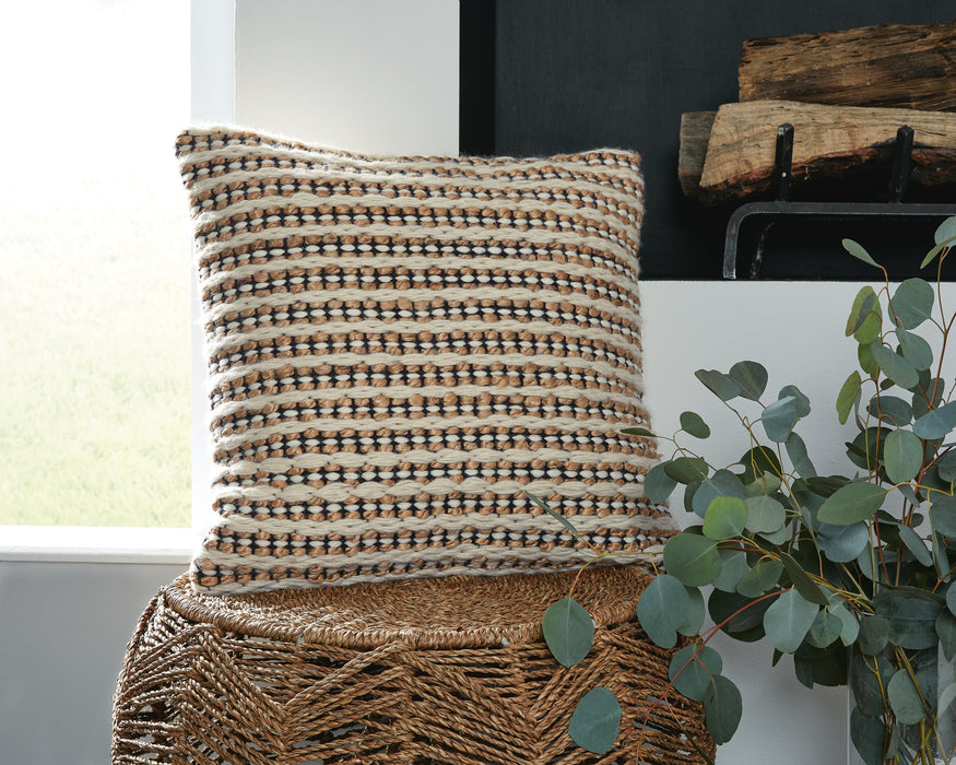 Signature Design Brown/Black/White Pillow (4/CS)