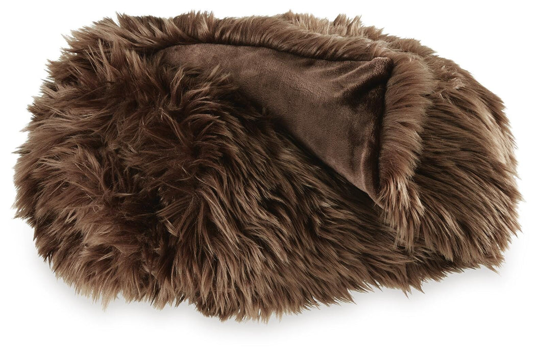 Signature Design Brown Throw (3/CS)