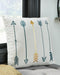 Signature Design White/Teal/Gold Pillow (4/CS)