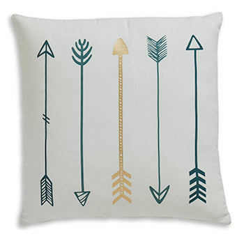 Signature Design White/Teal/Gold Pillow (4/CS)
