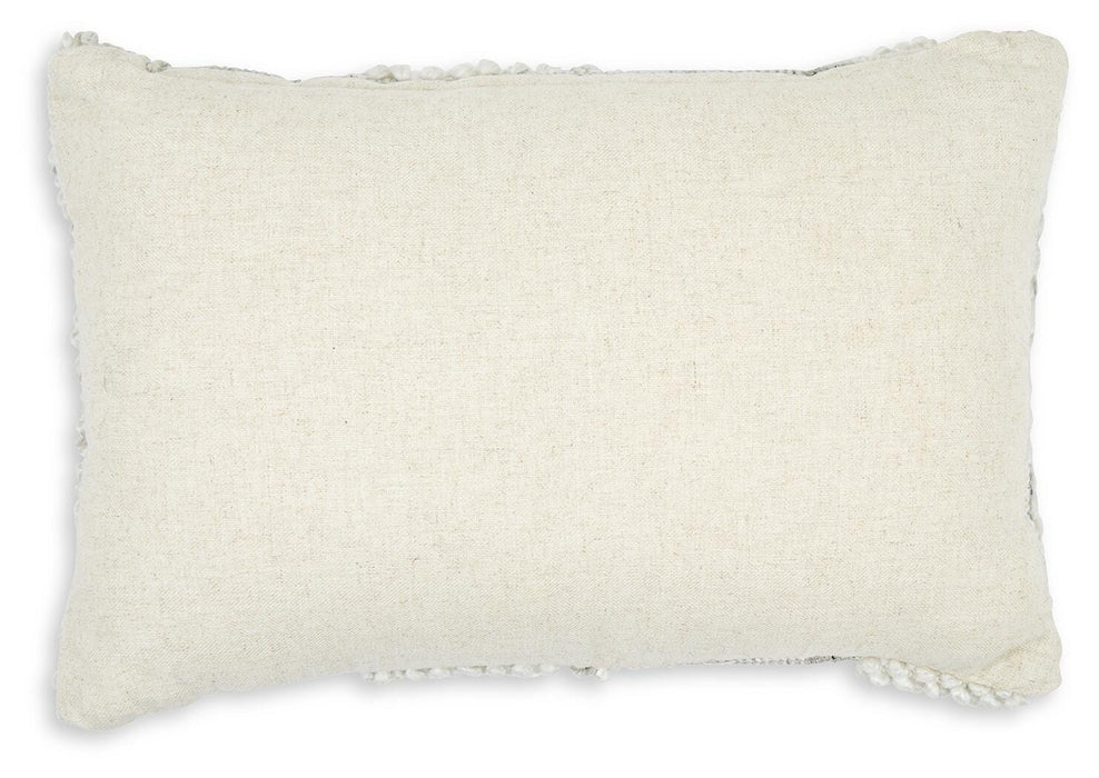 Signature Design Gray/White Pillow (4/CS)