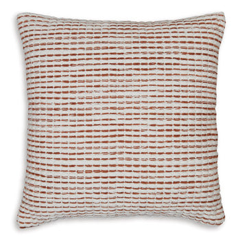 Signature Design White/Rust Pillow (4/CS)