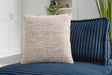 Signature Design White/Rust Pillow (4/CS)