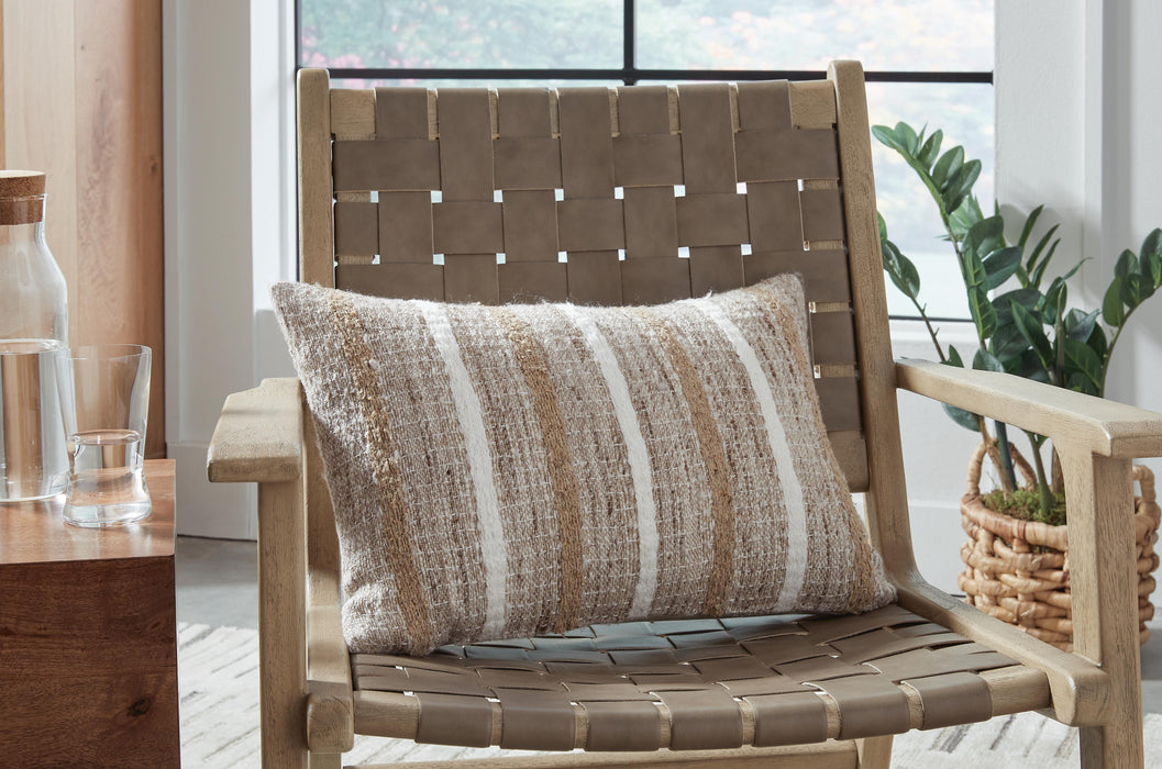 Signature Design Tan/Brown/White Pillow (4/CS)