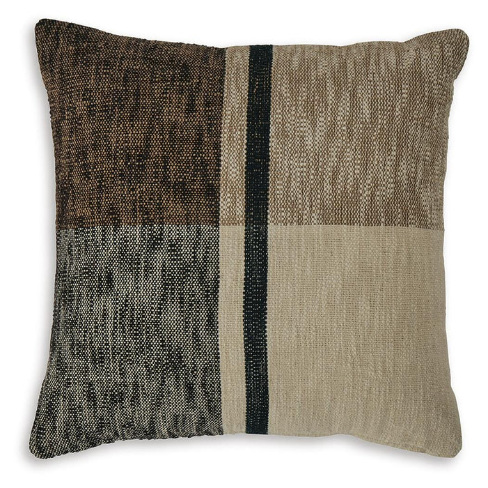 Signature Design Black/Brown/Tan Pillow (4/CS)
