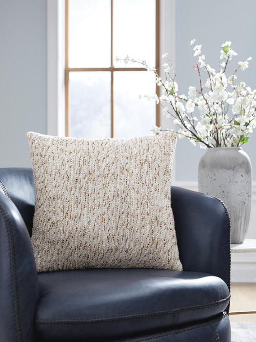 Signature Design Ivory/Gray/Gold Pillow (4/CS)