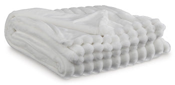 Signature Design White Throw (3/CS)