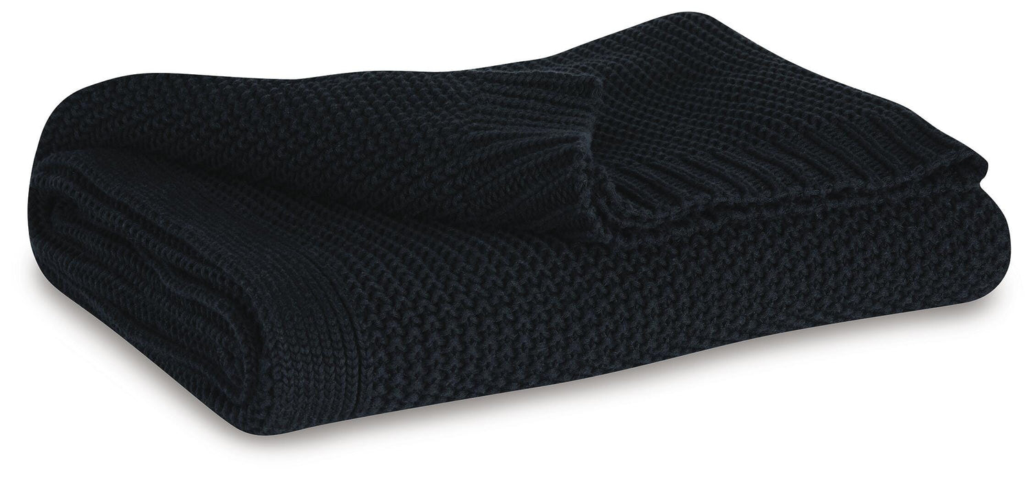 Signature Design Black Throw (3/CS)