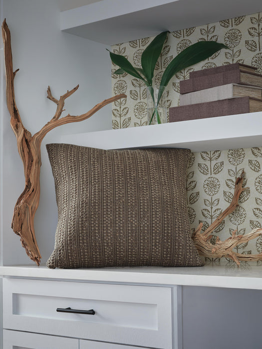 Signature Design Brown Pillow (4/CS)