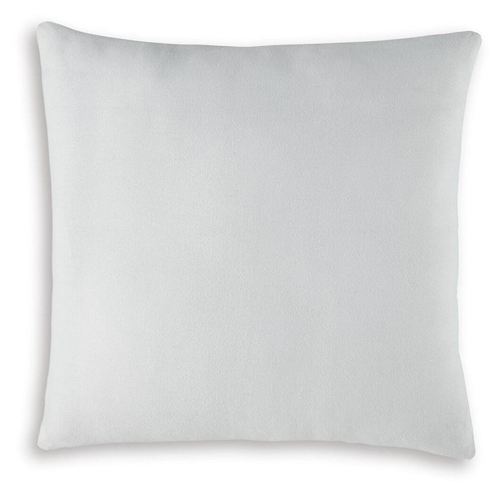 Signature Design Teal/White Pillow (4/CS)