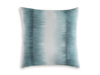 Signature Design Teal/White Pillow (4/CS)