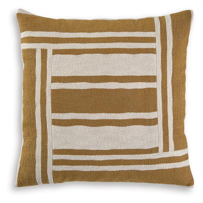 Signature Design Ochre/Ivory Pillow (4/CS)