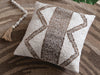 Signature Design Ivory/Brown Pillow (4/CS)