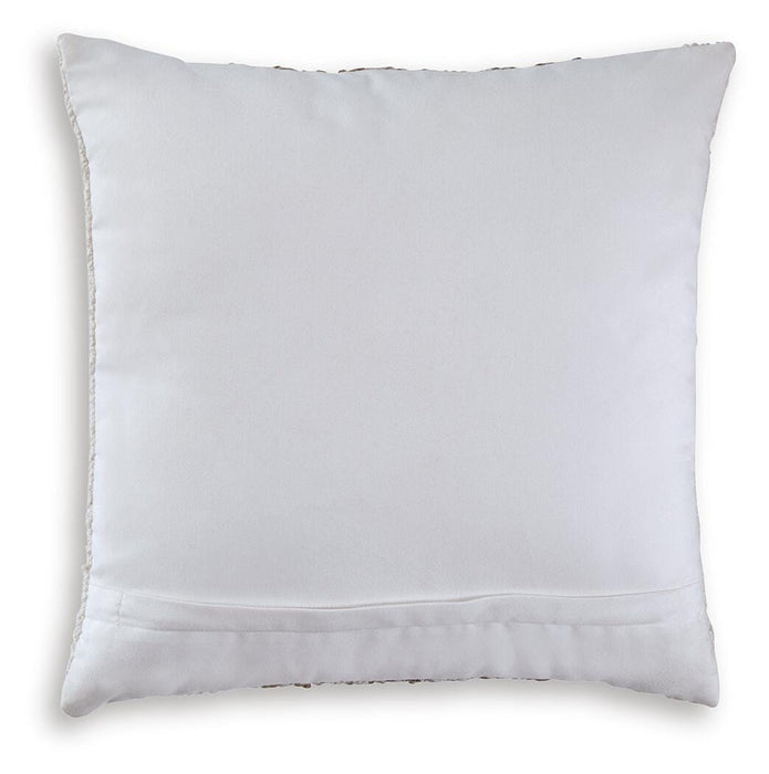 Signature Design Ivory/Brown Pillow (4/CS)