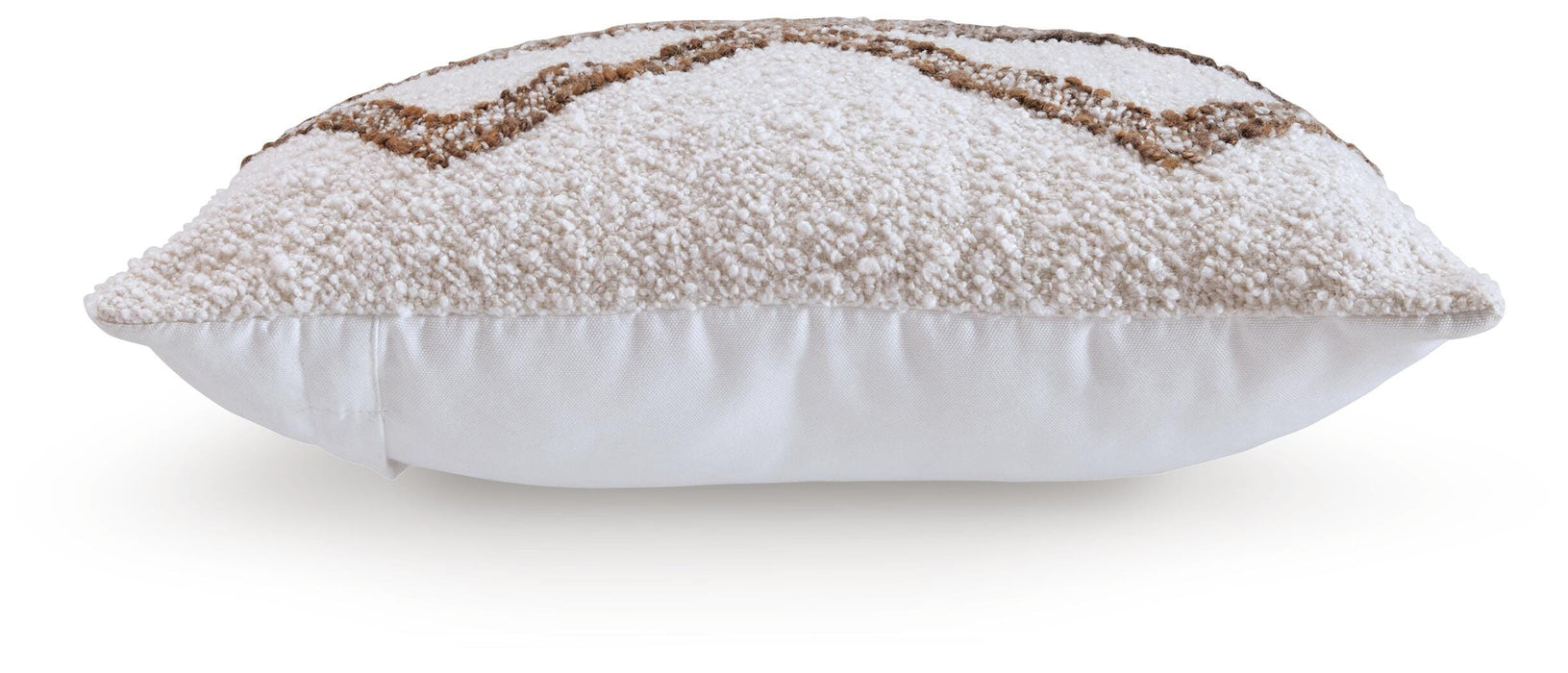 Signature Design Ivory/Brown Pillow (4/CS)