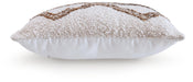 Signature Design Ivory/Brown Pillow (4/CS)