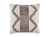 Signature Design Ivory/Brown Pillow (4/CS)