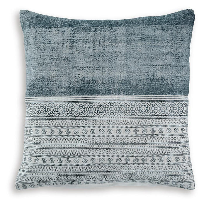 Signature Design Blue/White Pillow (4/CS)