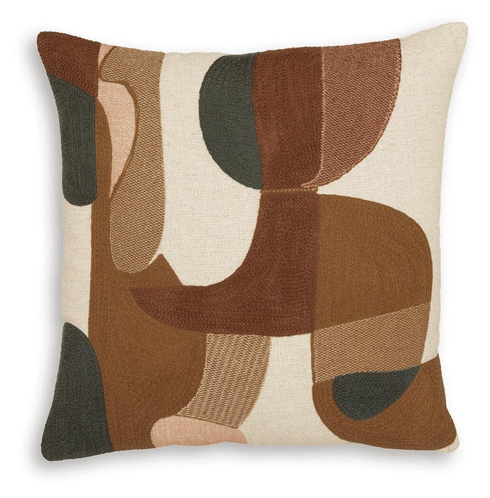 Signature Design Sienna/Gold/Charcoal Pillow (4/CS)
