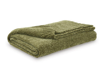 Signature Design Olive Green Throw (3/CS)