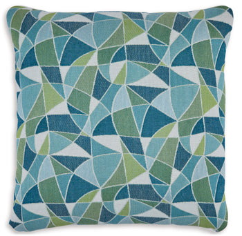 Signature Design Green/Turquoise/White I/O Pillow (4/CS)