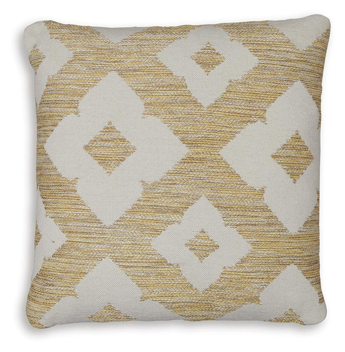 Signature Design Brown/Yellow I/O Pillow (4/CS)
