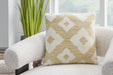 Signature Design Brown/Yellow I/O Pillow (4/CS)