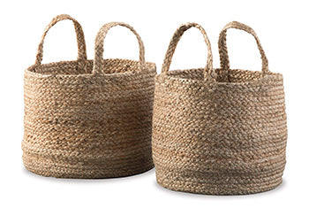 Signature Design Natural Basket Set (2/CN)