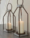 Signature Design Gray/Black I/O Lantern Set (2/CN)