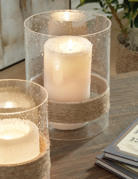 Signature Design Clear Candle Holder Set (2/CN)