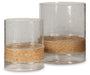 Signature Design Clear Candle Holder Set (2/CN)