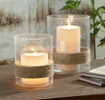 Signature Design Clear Candle Holder Set (2/CN)