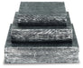 Signature Design Antique Pewter Finish Box Set (3/CN)