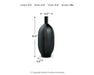 Signature Design Black Vase (3/CS)